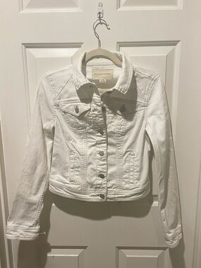 Pilcro White Denim Jean Jacket